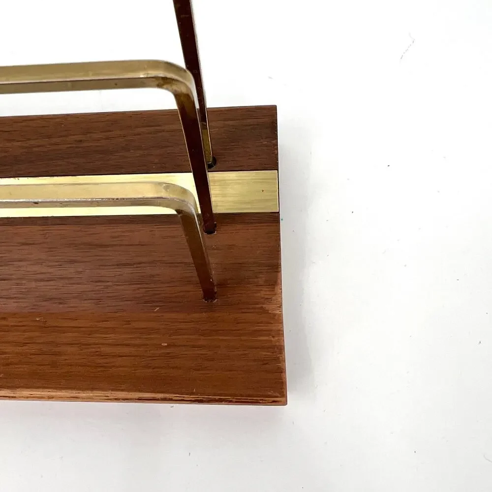 Vintage Park Sherman solid walnut letter holder